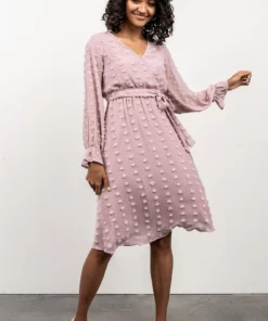 POL Paisley Dot Midi Dress | Blush 10 POL Paisley Dot Midi Dress | Blush