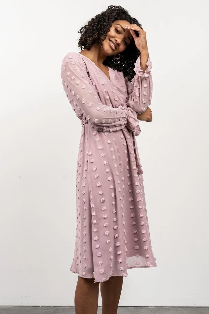 POL Paisley Dot Midi Dress | Blush 8 POL Paisley Dot Midi Dress | Blush