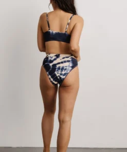EN Paradise Bikini Bottom | Blue Tie Dye Swim