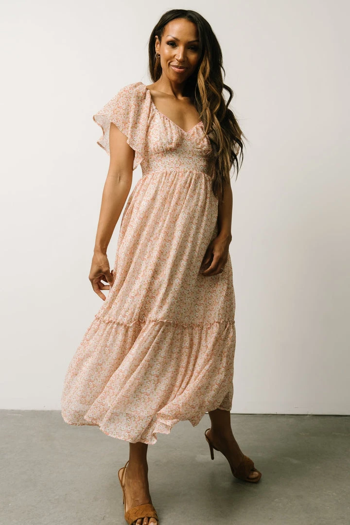 IL Patience Midi Dress | Pink + Off White Print Dresses 2 IL Patience Midi Dress | Pink + Off White Print Dresses