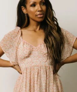 IL Patience Midi Dress | Pink + Off White Print Dresses 11 IL Patience Midi Dress | Pink + Off White Print Dresses