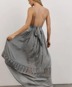 DD Pauletta Woven Maxi Dress | Dusty Blue Dresses 6 DD Pauletta Woven Maxi Dress | Dusty Blue Dresses