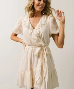 FT Pearl Swiss Dot Mini Dress | Cream 13 FT Pearl Swiss Dot Mini Dress | Cream