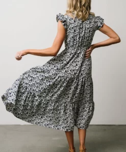 HAY Petal Smocked Midi Dress | Navy Floral Dresses 17 HAY Petal Smocked Midi Dress | Navy Floral Dresses