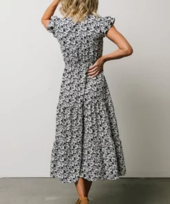 HAY Petal Smocked Midi Dress | Navy Floral Dresses 15 HAY Petal Smocked Midi Dress | Navy Floral Dresses