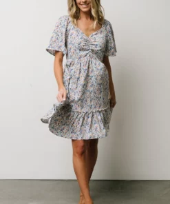 HAY Petunia Mini Dress | Blue Floral Dresses