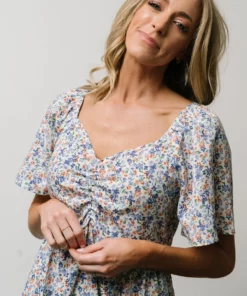 HAY Petunia Mini Dress | Blue Floral Dresses