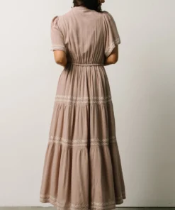 IL Dresses Piper Tiered Midi Dress | Dusty Mauve