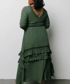 BB Custom Pippa Ruffle Maxi Dress | Dusty Green 12 BB Custom Pippa Ruffle Maxi Dress | Dusty Green