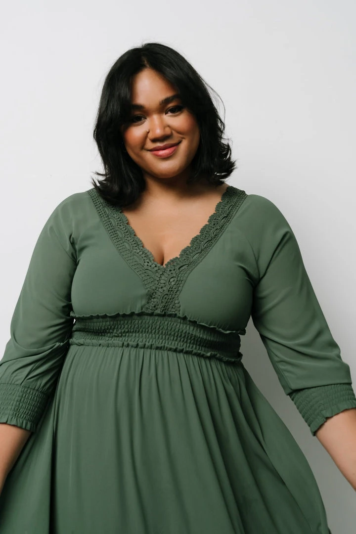 BB Custom Pippa Ruffle Maxi Dress | Dusty Green 10 BB Custom Pippa Ruffle Maxi Dress | Dusty Green