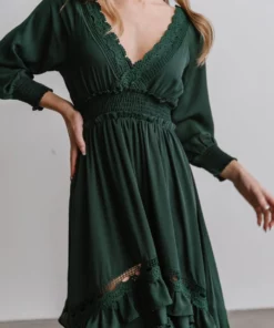 BB Custom Pippa Ruffle Maxi Dress | Hunter