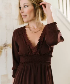 BB Custom Pippa Ruffle Maxi Dress | Raisin 21 BB Custom Pippa Ruffle Maxi Dress | Raisin