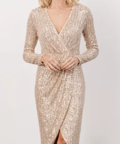 MA Poland Sequin Midi Dress | Champagne Dresses 13 MA Poland Sequin Midi Dress | Champagne Dresses