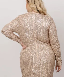 MA Poland Sequin Midi Dress | Champagne Dresses 15 MA Poland Sequin Midi Dress | Champagne Dresses