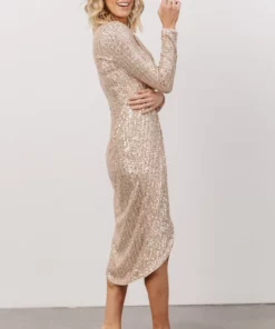 MA Poland Sequin Midi Dress | Champagne Dresses 16 MA Poland Sequin Midi Dress | Champagne Dresses