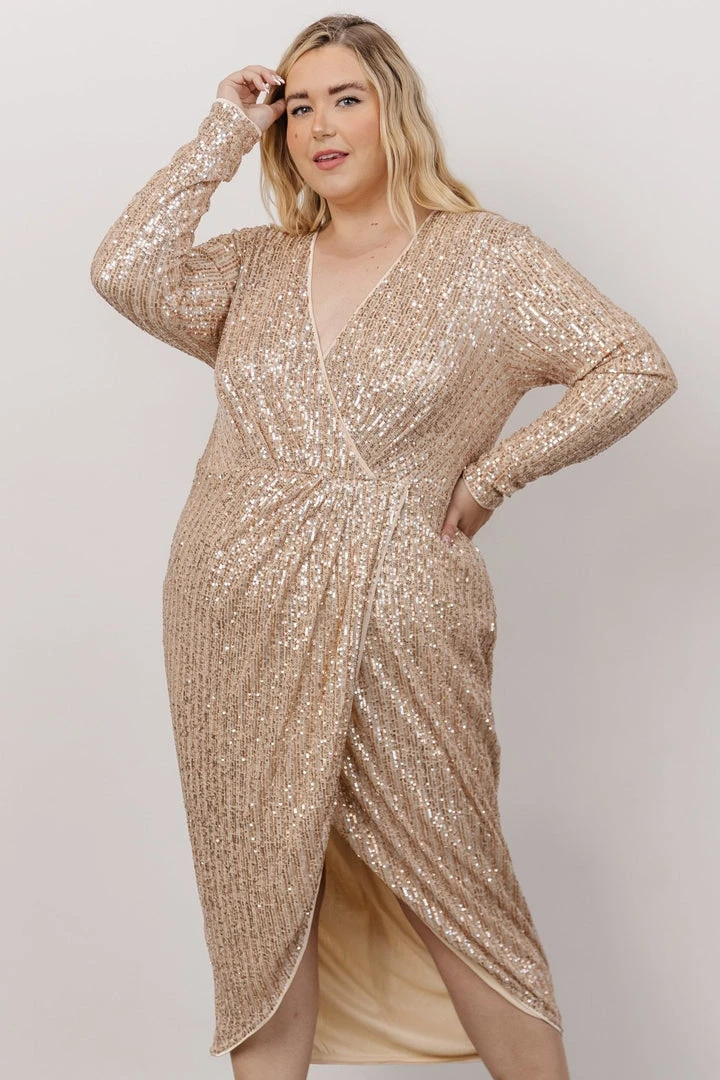 MA Poland Sequin Midi Dress | Champagne Dresses 11 MA Poland Sequin Midi Dress | Champagne Dresses