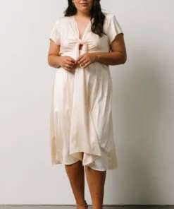 JH Dresses Poppy Satin Midi Dress | Ivory 19 JH Dresses Poppy Satin Midi Dress | Ivory