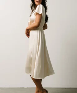 JH Dresses Poppy Satin Midi Dress | Ivory 16 JH Dresses Poppy Satin Midi Dress | Ivory