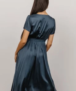 JH Dresses Poppy Satin Midi Dress | Midnight Blue 15 JH Dresses Poppy Satin Midi Dress | Midnight Blue