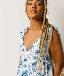 POL Portia Tank Dress | Blue Floral 15 POL Portia Tank Dress | Blue Floral