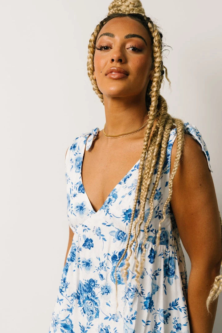 POL Portia Tank Dress | Blue Floral 8 POL Portia Tank Dress | Blue Floral