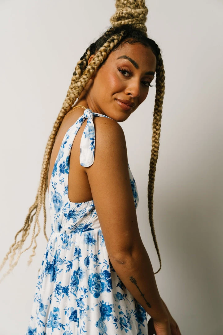 POL Portia Tank Dress | Blue Floral 7 POL Portia Tank Dress | Blue Floral