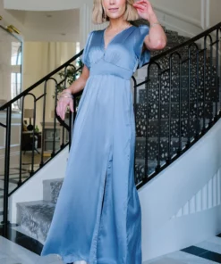 RR Prague Satin Maxi Dress | Blue Dresses 14 RR Prague Satin Maxi Dress | Blue Dresses