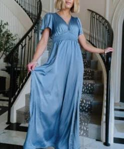 RR Prague Satin Maxi Dress | Blue Dresses 13 RR Prague Satin Maxi Dress | Blue Dresses