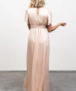 RR Dresses Prague Satin Maxi Dress | Champagne 16 RR Dresses Prague Satin Maxi Dress | Champagne