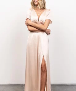 RR Dresses Prague Satin Maxi Dress | Champagne 15 RR Dresses Prague Satin Maxi Dress | Champagne