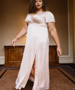 RR Dresses Prague Satin Maxi Dress | Champagne 13 RR Dresses Prague Satin Maxi Dress | Champagne