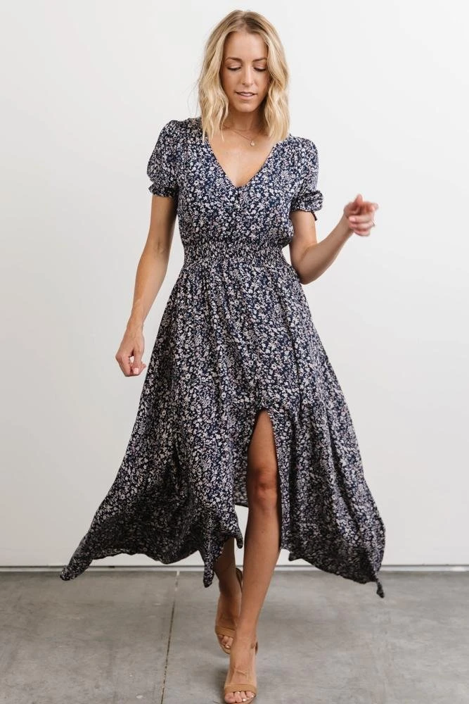 HAY Dresses Robyn Maxi Dress | Navy Floral 3 HAY Dresses Robyn Maxi Dress | Navy Floral