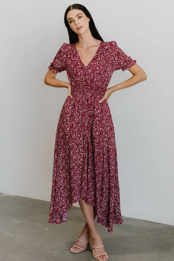 HAY Dresses Robyn Maxi Dress | Red Floral 2 HAY Dresses Robyn Maxi Dress | Red Floral