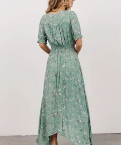 HAY Dresses Robyn Maxi Dress | Persian Green Floral