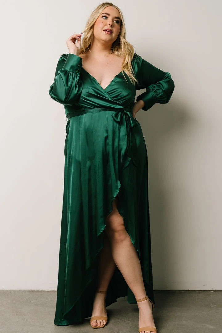 DD Rogue Tulip High Low Dress | Hunter Green 1 DD Rogue Tulip High Low Dress | Hunter Green