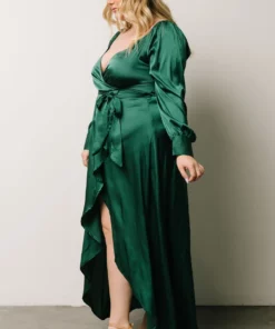 DD Rogue Tulip High Low Dress | Hunter Green 27 DD Rogue Tulip High Low Dress | Hunter Green