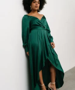 DD Rogue Tulip High Low Dress | Hunter Green
