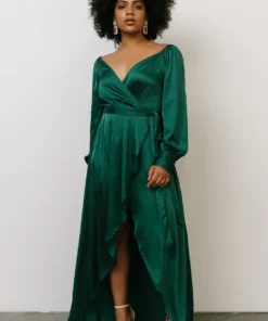 DD Rogue Tulip High Low Dress | Hunter Green 20 DD Rogue Tulip High Low Dress | Hunter Green