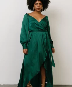 DD Rogue Tulip High Low Dress | Hunter Green 23 DD Rogue Tulip High Low Dress | Hunter Green
