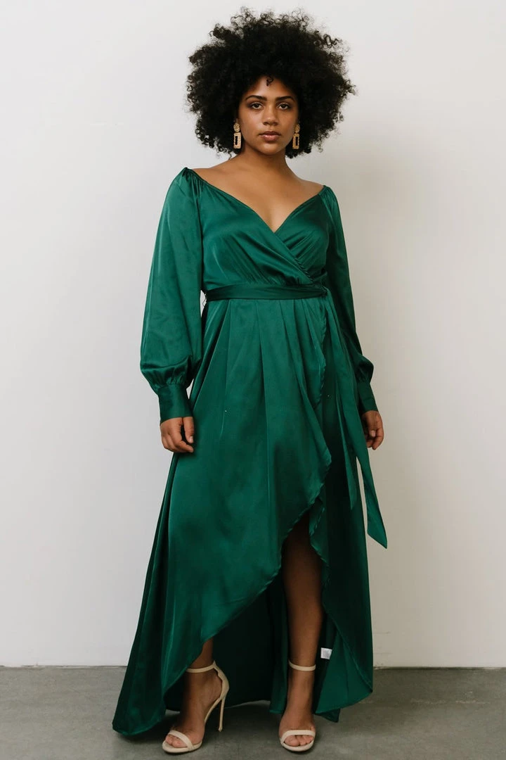 DD Rogue Tulip High Low Dress | Hunter Green 8 DD Rogue Tulip High Low Dress | Hunter Green