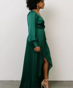 DD Rogue Tulip High Low Dress | Hunter Green 19 DD Rogue Tulip High Low Dress | Hunter Green