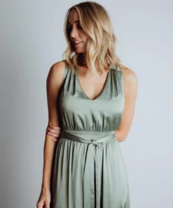 BB Custom Roma Satin Maxi Dress | Eucalyptus Dresses 15 BB Custom Roma Satin Maxi Dress | Eucalyptus Dresses