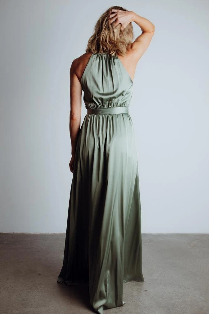 BB Custom Roma Satin Maxi Dress | Eucalyptus Dresses 9 BB Custom Roma Satin Maxi Dress | Eucalyptus Dresses