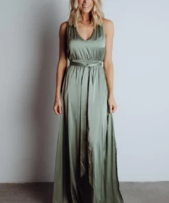 BB Custom Roma Satin Maxi Dress | Eucalyptus Dresses 13 BB Custom Roma Satin Maxi Dress | Eucalyptus Dresses