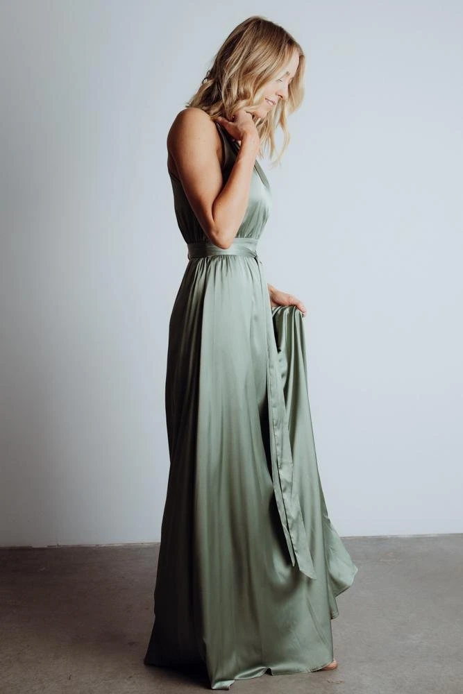 BB Custom Roma Satin Maxi Dress | Eucalyptus Dresses 8 BB Custom Roma Satin Maxi Dress | Eucalyptus Dresses