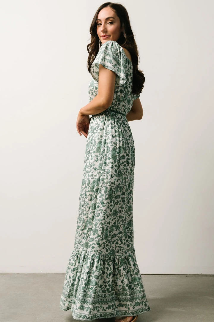 DD Dresses Rosemary Tassel Tie Maxi Dress | Green Floral 6 DD Dresses Rosemary Tassel Tie Maxi Dress | Green Floral