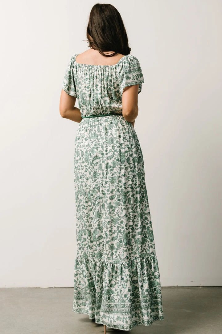 DD Dresses Rosemary Tassel Tie Maxi Dress | Green Floral 4 DD Dresses Rosemary Tassel Tie Maxi Dress | Green Floral