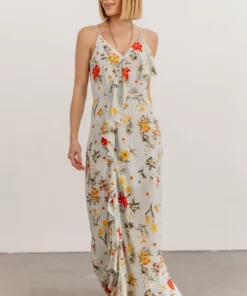 SL Roxanna Ruffle Maxi Dress | Multi Floral