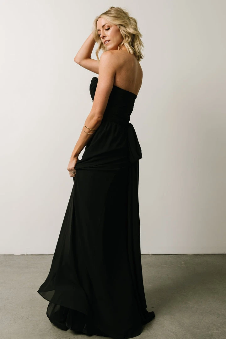 SL Ruth Strapless Convertible Gown | Black Dresses 6 SL Ruth Strapless Convertible Gown | Black Dresses