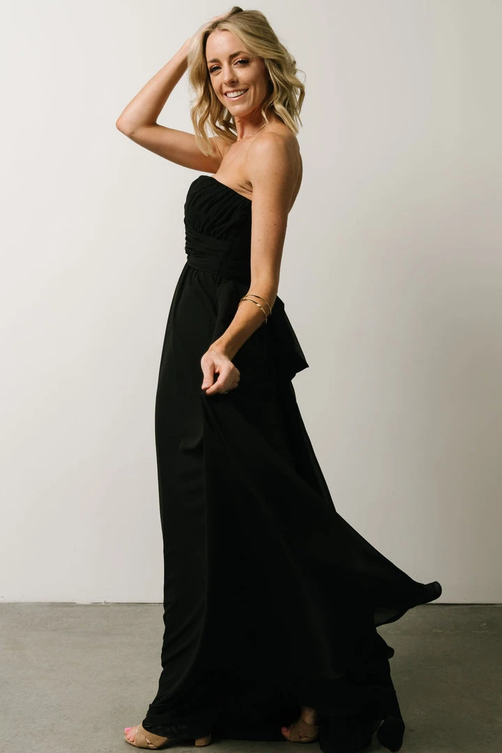 SL Ruth Strapless Convertible Gown | Black Dresses 7 SL Ruth Strapless Convertible Gown | Black Dresses